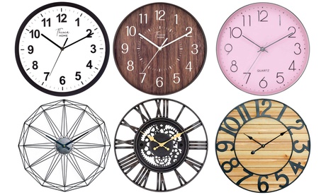 Cupón descuento oferta Reloj de pared decorativo: Reloj madera oscura