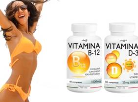 Cupón descuento oferta Vitaminas B12 y D3 Line@diet: 60 comprimidos de cada vitamina