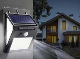 Cupón descuento oferta Luces solares con 144 LEDs con detector de movimiento: 4