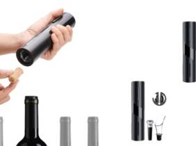 Cupón descuento oferta Abrebotellas eléctrico portátil de vino: Con pilas