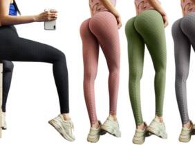 Cupón descuento oferta Pantalones de yoga de cintura alta y sin costuras: Rosa / XS