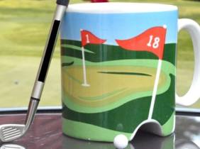 Cupón descuento oferta Taza de café de temática golf: 1