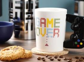 Cupón descuento oferta Taza con frase de Game Over : 1