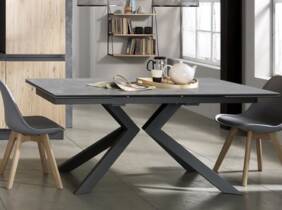 Cupón descuento oferta Mesa de comedor extensible: Gris oscuro