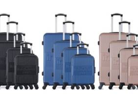 Cupón descuento oferta Juego de 4 maletas de diferentes tamaños modelo Uppsala de Infinitif: Dorado