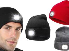 Cupón descuento oferta Gorro con luz LED recargable: Rojo / 1