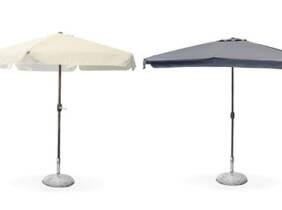 Cupón descuento oferta Parasol redondo de jardín : Gris