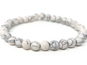 Cupón descuento oferta Pulsera de piedra howlita blanca: 2