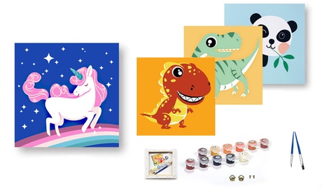 Cupón descuento oferta Kit de bricolaje para niños: Unicornio y dinosaurio verde / 2