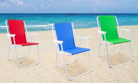 Cupón descuento oferta Silla plegable de playa o camping: Azul