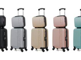 Cupón descuento oferta Set de maleta de cabina y neceser de American Travel: Negro