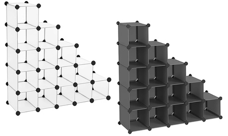 Cupón descuento oferta Estantería modular con cubos: Negro