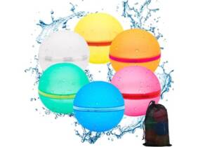Cupón descuento oferta Pack de 6 globos de agua reutilizables: Pelota + caca / 2 packs