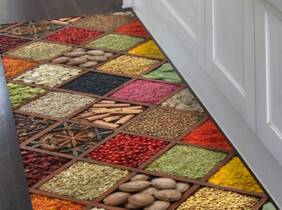 Cupón descuento oferta Alfombra de cocina: 52 x 280 cm / Frutas y verduras