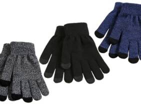 Cupón descuento oferta Par de guantes táctiles: Gris azul marino / 2