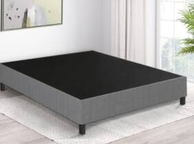 Cupón descuento oferta Estructura de cama con somier de Sampur: Con colchón / 180 x 200 / Gris oscuro