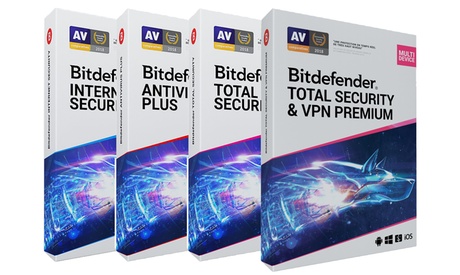Cupón descuento oferta Bitdefender antivirus para Windows macOS iOS y Android: Total Security / 10 dispositivos