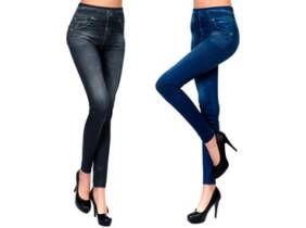 Cupón descuento oferta Leggings efecto vaquero: 2 azules y 1 negro / 3