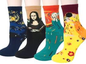 Cupón descuento oferta Paquete de 4 calcetines con obras de arte legendarias: 1