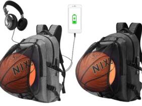 Cupón descuento oferta Mochila de baloncesto con puerto de carga USB: Negro
