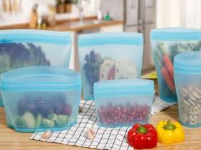 Cupón descuento oferta Pack de 8 bolsas de silicona reutilizables para alimentos: 1 pack