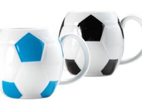 Cupón descuento oferta Taza balón de futbol: Negro