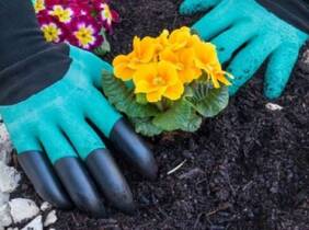 Cupón descuento oferta Guantes de jardinería con 4 garras: 1 par