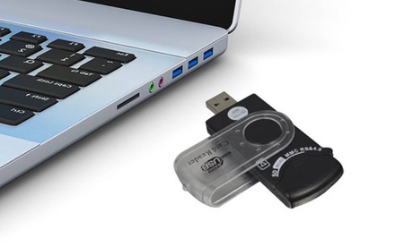 Cupón descuento oferta Lector universal USB 14 en 1 para tarjetas SIM y SD