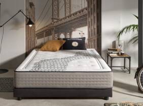 Cupón descuento oferta Colchón Brooklyn sin muelles con acolchado visco: 150 x 180 cm