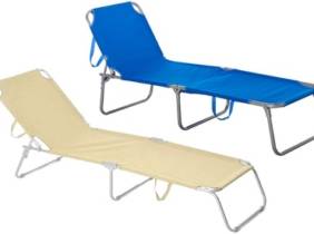 Cupón descuento oferta Tumbona reclinable y plegable: Azul