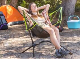 Cupón descuento oferta Silla de camping plegable con columpio de InnovaGoods