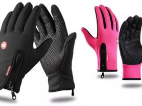 Cupón descuento oferta Guantes táctiles: Negro / M / 2