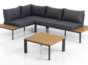 Cupón descuento oferta Conjunto de salón con sofá angular y mesa de centro Kamari