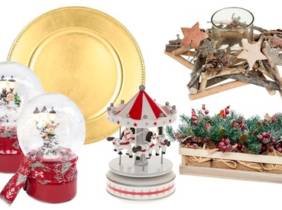 Cupón descuento oferta Decoraciones navideñas de interior: Plato de presentación dorado