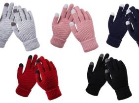 Cupón descuento oferta 1 o 2 pares de guantes para pantallas táctiles: Negro / 1 par