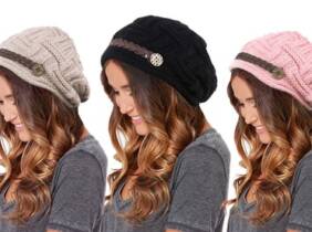 Cupón descuento oferta Gorro con botón: Rosa / 1