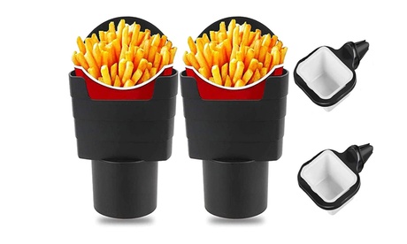 Cupón descuento oferta Portavaso de plástico para comida rápida: Con caja para ketchup roja / 2