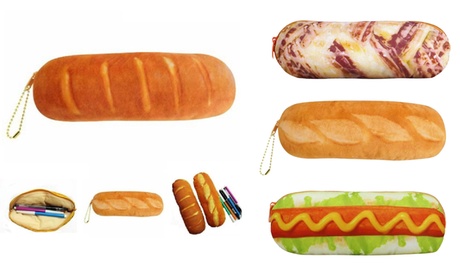 Cupón descuento oferta Estuche con forma de barra de pan: Pan de perrito caliente