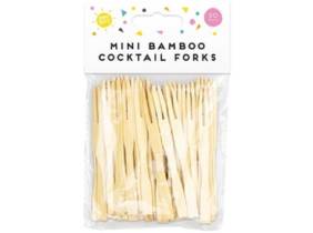 Cupón descuento oferta 50 mini tenedores de bambú: 1