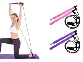 Cupón descuento oferta Barra de pilates con gomas: Rosa