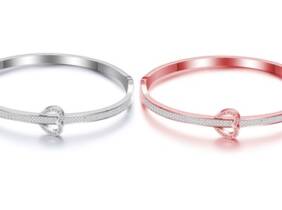 Cupón descuento oferta Pulsera estilo brazalete incrustada con cristales de Swarovski®: Plateado / 2