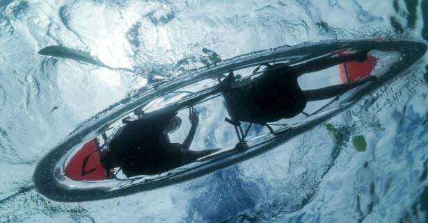 Alquiler de kayak transparente