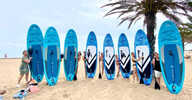Alicante Clase de Paddle Surf con instructor en Surfing Denia