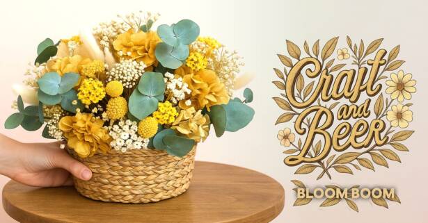 Madrid Taller de flores secas con barra libre de cerveza