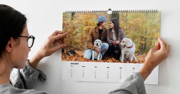 National Deal Fotocalendarios personalizables de diferentes tamaños de Photo Gifts